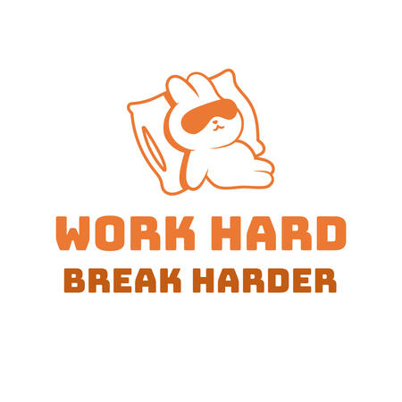 Work Hard Break Harder Apparel Design (White)